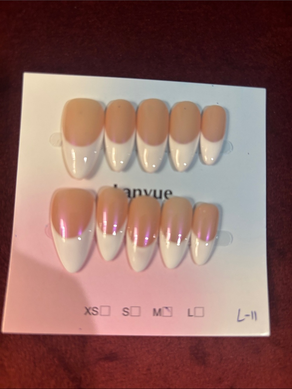 Classic Nude Pink French Tip Press-On Nails - 20pcs